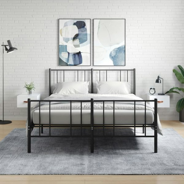 Berkfield Wall-mounted Bedside Cabinets 2 pcs High Gloss White 35x35x20 cm