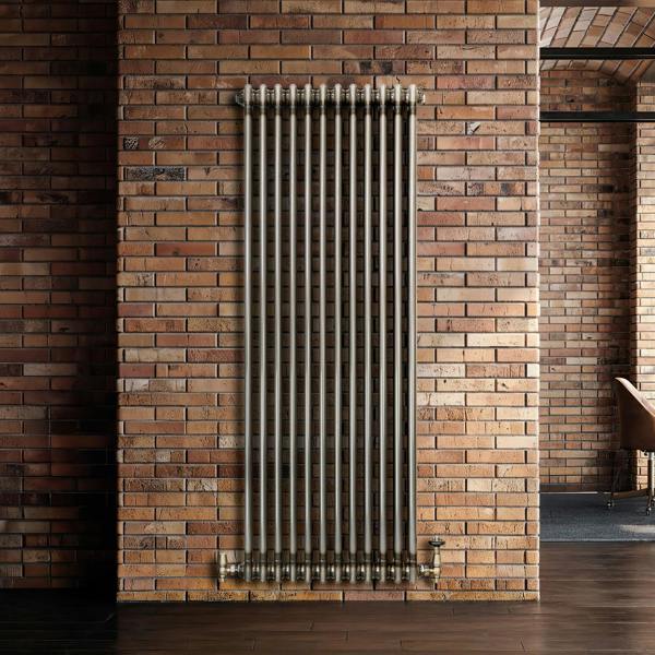 Monster Racking Traditional 2 Column Radiator - 1800 x 560mm - Raw Metal