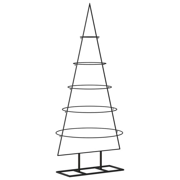 Berkfield Metal Christmas Tree for Decoration Black 125 cm