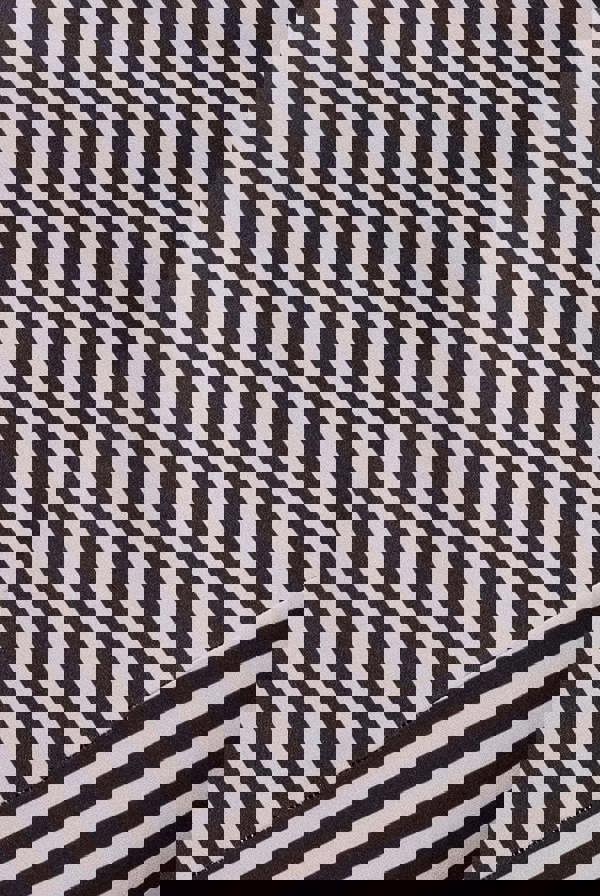 Stripe Off Shoulder Bow Back Satin Bow Maxi Dress - Black White DR5080