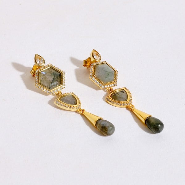 Lila Rasa Timeless Radiance With Labradorite Earring