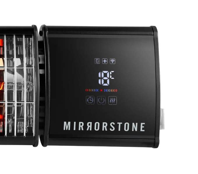 Mirrorstone Heating 1.2kW Athena Wi-Fi Remote Controllable Infrared Bar Heater with Motion Sensor