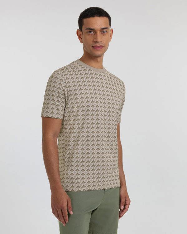 Steel & Jelly Kingston - Abstract Helical Geo Print T-Shirt