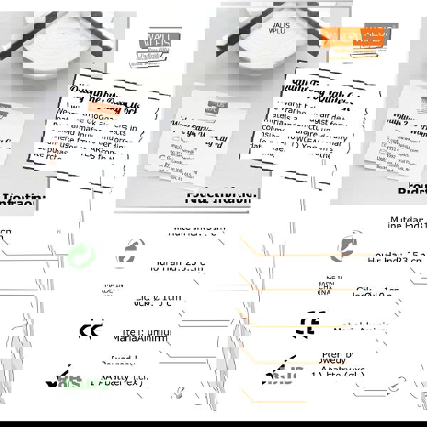 WALPLUS WC2050 - FlexiClock Black