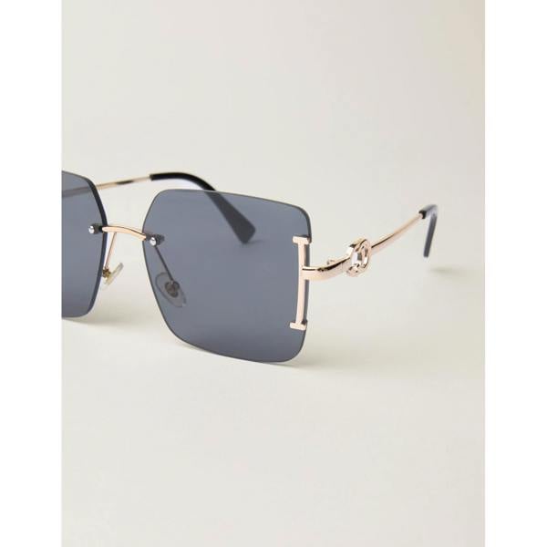 Blue Vanilla Frameless Oversized Sunglasses