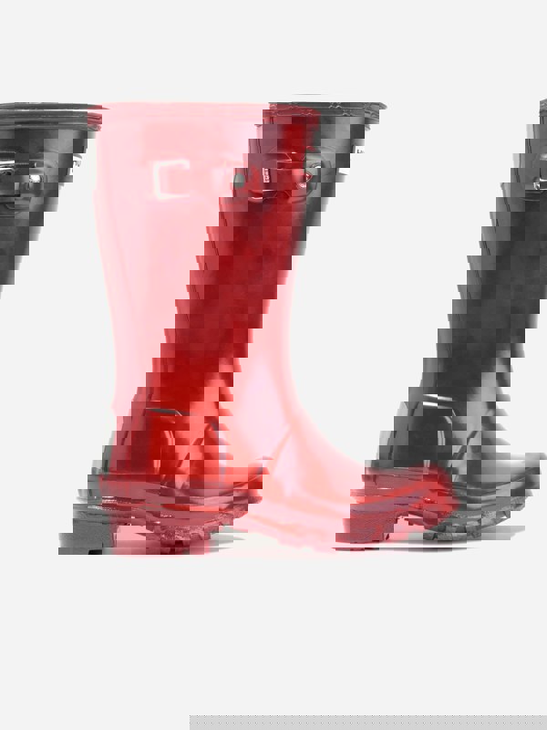 Hunter Kids Original Gloss Wellington Boots in Red
