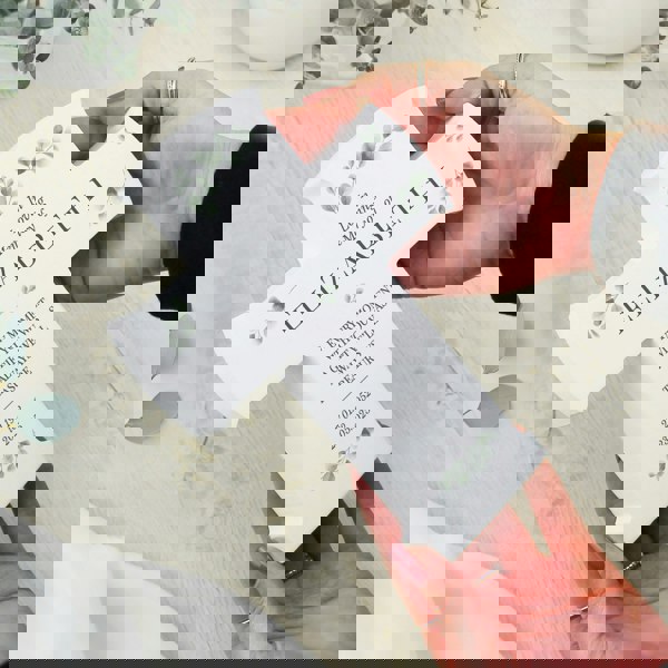 Personalised Memento Company Personalised Memorial Cross Wooden Ornament