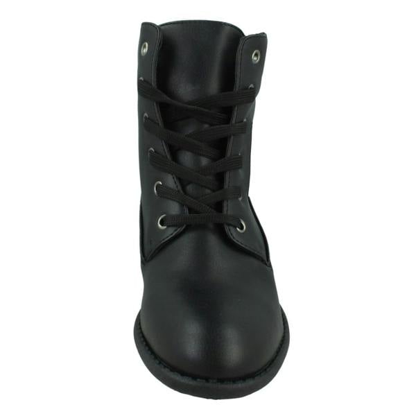 Spot On Ladies Spot On Lace Up Ankle Boot
