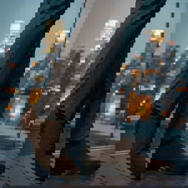 Dolcetto Men's Faux Suede Lace-Up Oxford Shoes