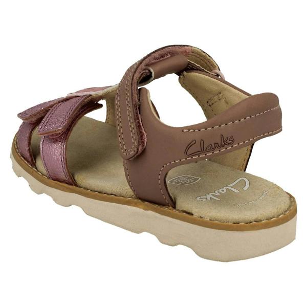 Clarks Girls Clarks Hook & Loop Sandals With Seahorse Motif Crown Brill