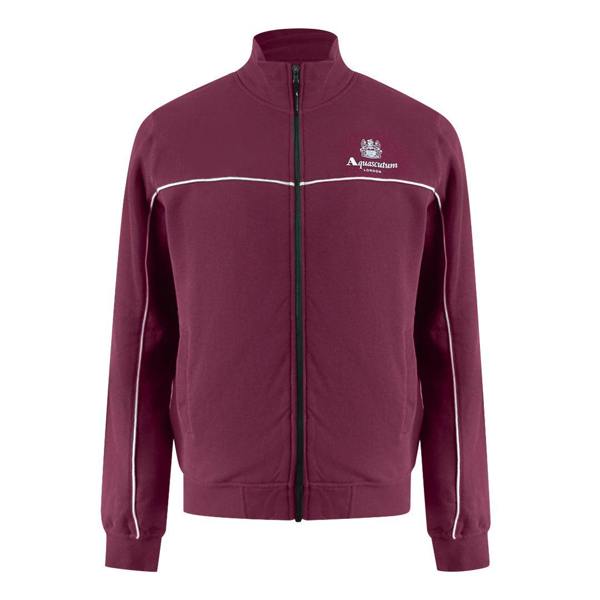 Aquascutum Active Piping Mock Neck Cordovan Fleece