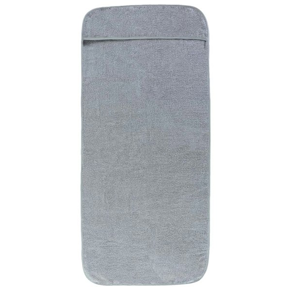 Berkfield Beach Towels 2 pcs Grey 60x135 cm Fabric 400 GSM