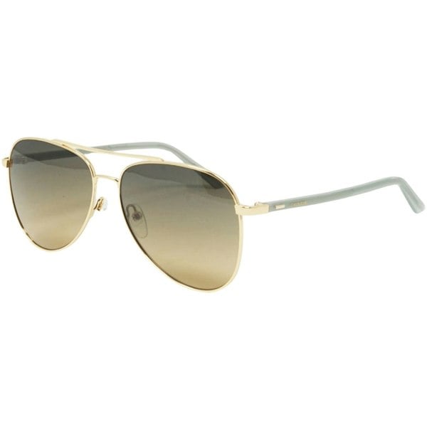 Calvin Klein Gradient Lens Shiny Gold Sunglasses