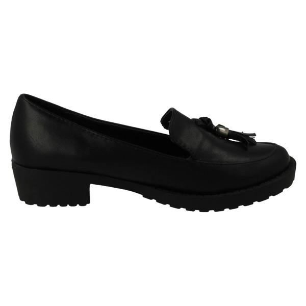 Spot On Girls Spot On Tassel Trim Loafer Flat