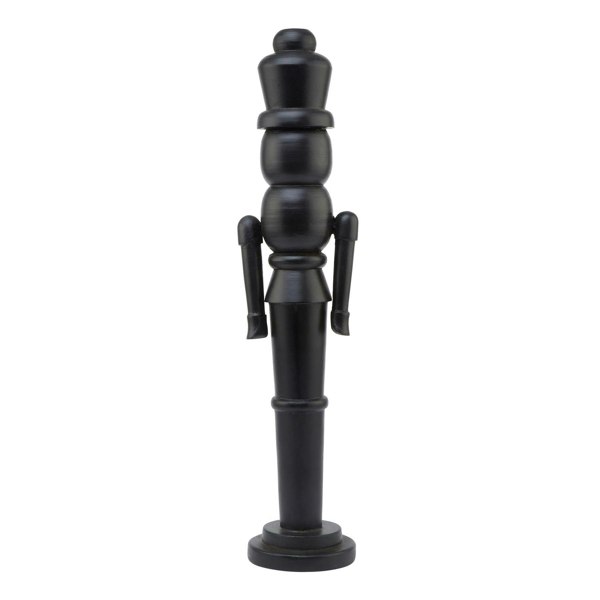 Hill Interiors Wooden Nutcracker Ornament - Black