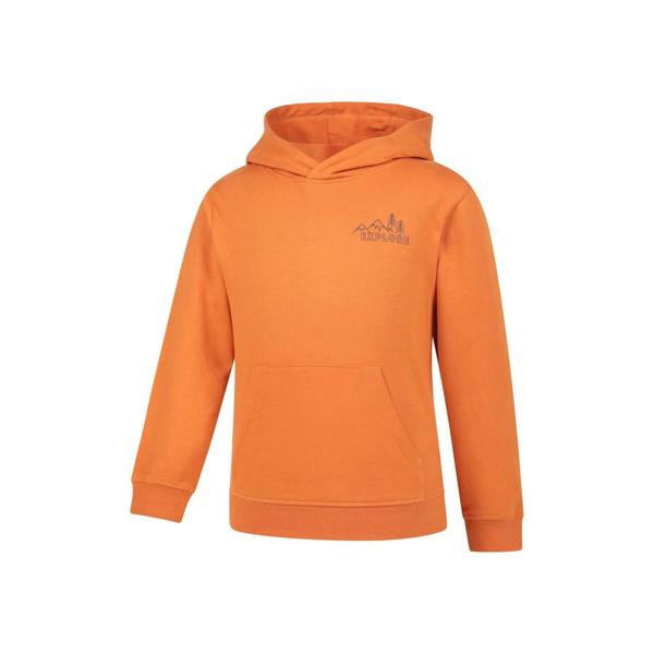 Mountain Warehouse Childrens/Kids Explore Graphic Hoodie - Orange - 