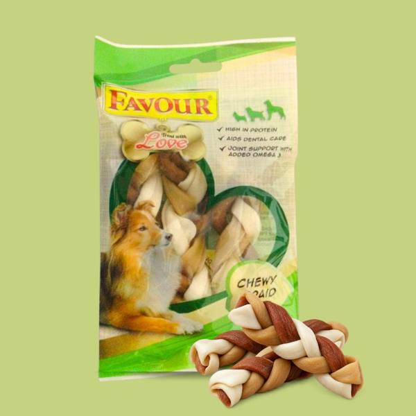 Favour Chewy Braids Dog Treats