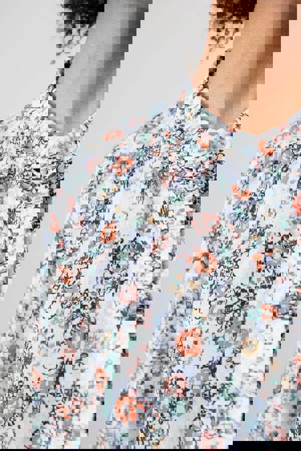 Lily & Me Rachel Organic Cotton Frill Blouse Ecru