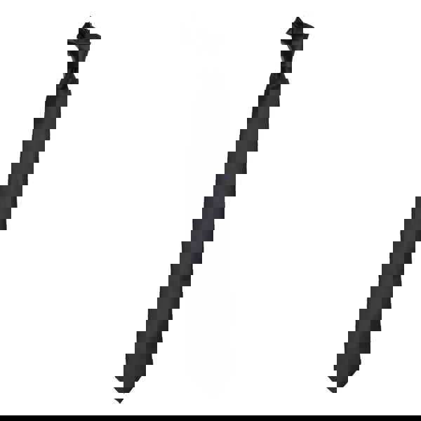 David WeJ Plain Satin Tie - Charcoal