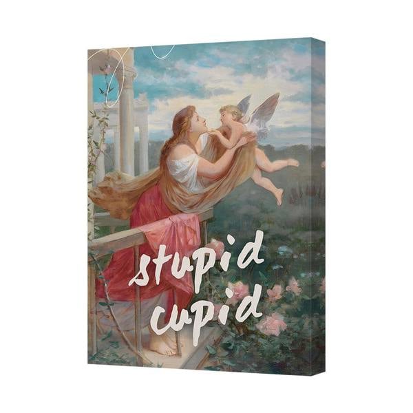 Benjamin Tate Design Stupid Cupid Canvas Print Wall Art For Living Room Decor Canvas6234