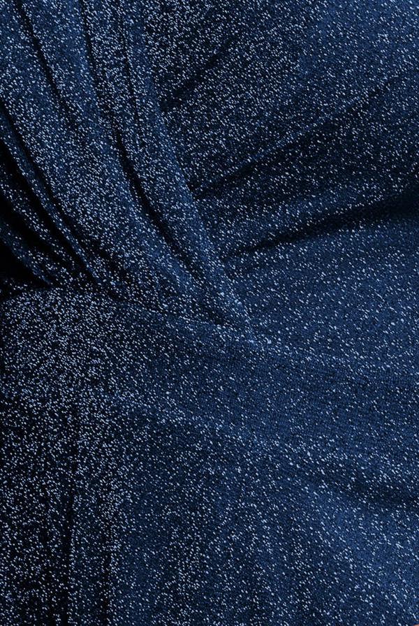 Crossover Lurex Glitter Maxi Dress - Navy Blue DR1886