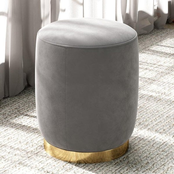 N89 Round Stool, Leather/ Velvet-Weilai Concept-Weilai Concept