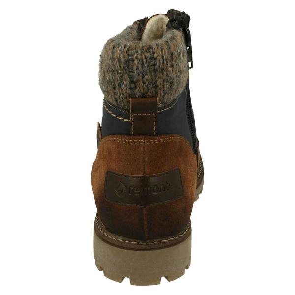 Remonte Ladies Remonte Knitted Cuff Detailed Boots D7466