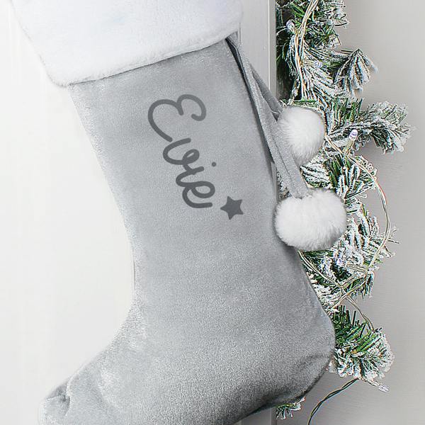 Luxury Personalised Stocking - alternative angle