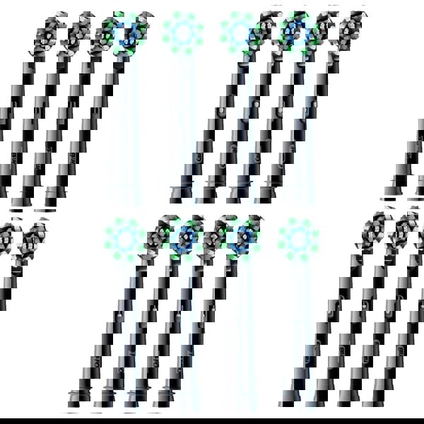 Oral-B Pro Cross Action Black Toothbrush Heads, 8 Counts