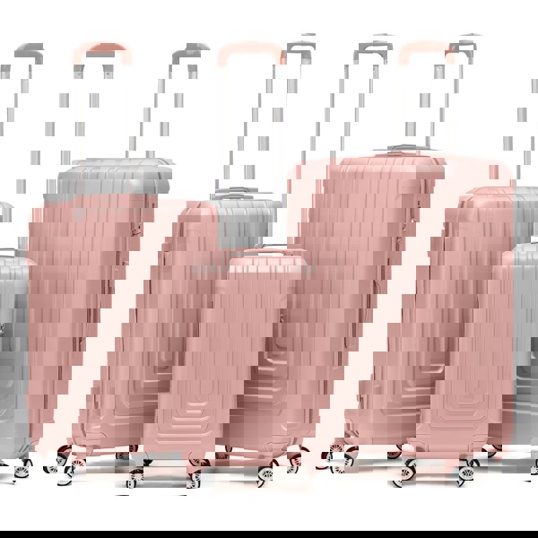 Flight Knight Set of 3 Hard Shell Suitcases Carry On Cabin & Check in Hold Luggage