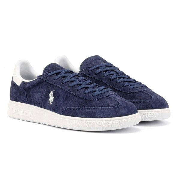 Ralph Lauren - 809961180002 Mens Bedford Suede Navy/White