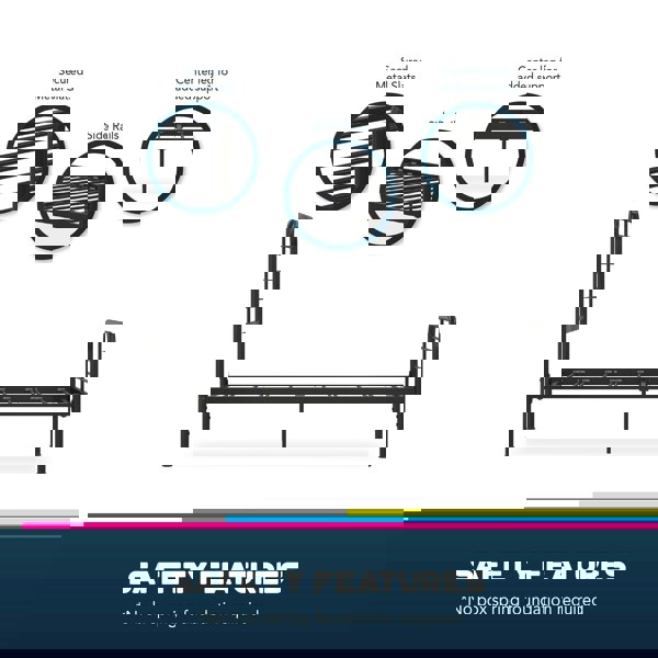 Dorel Home Millie Metal Bed Black - Single