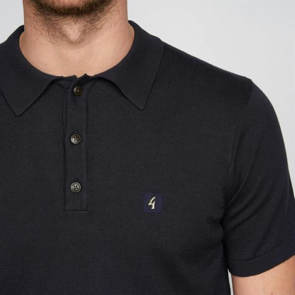 Gabicci V00GK04 Mens Jackson Knitted Polo Gabicci Vintage - NAVY