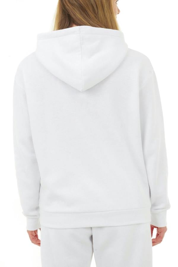 Smart Living Women's Cozy Polycotton Hoodie - Soft Pullover with Pocket - White