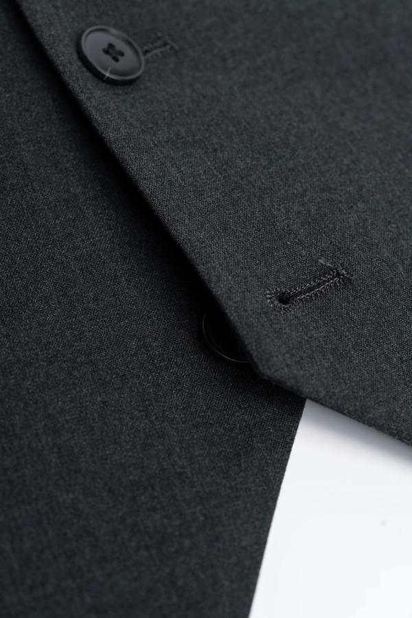 House of Cavani Malibu - Men's Charcoal Textured Grey 3 Piece Suit