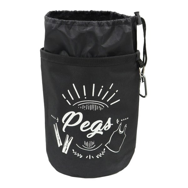 JVL Large Peg Bag with 72 Large Stong Plastic Pegs, Aqua