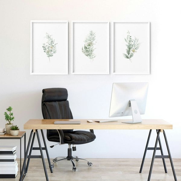 Artwork For Work Office | Set of 3 wall art prints