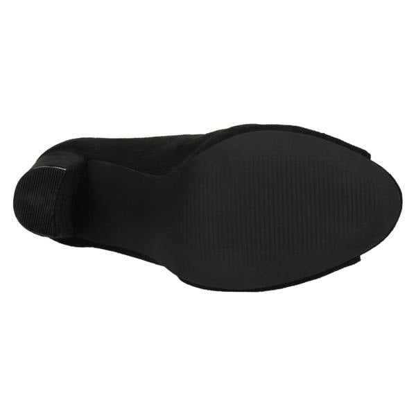 Spot On Ladies Spot On Peep Toe Ankle Boots