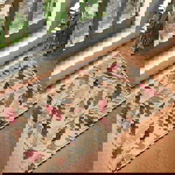 Livabliss Riley-Modern Beige Green Brown Graphic Rug