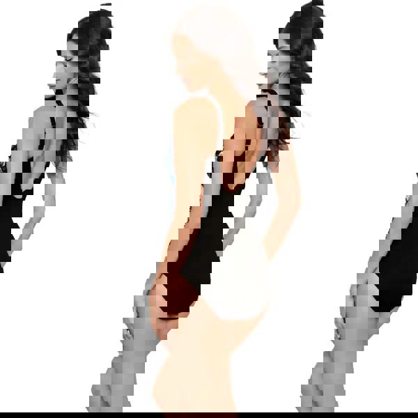 Black Miraclesuit Ombra Fiore Sanibel one-piece swimsuit in black/multi with Lycra Xtra Life