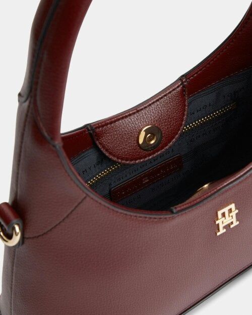 Tommy Hilfiger TH Everyday Womens Mini Hobo Bag - Oxblood