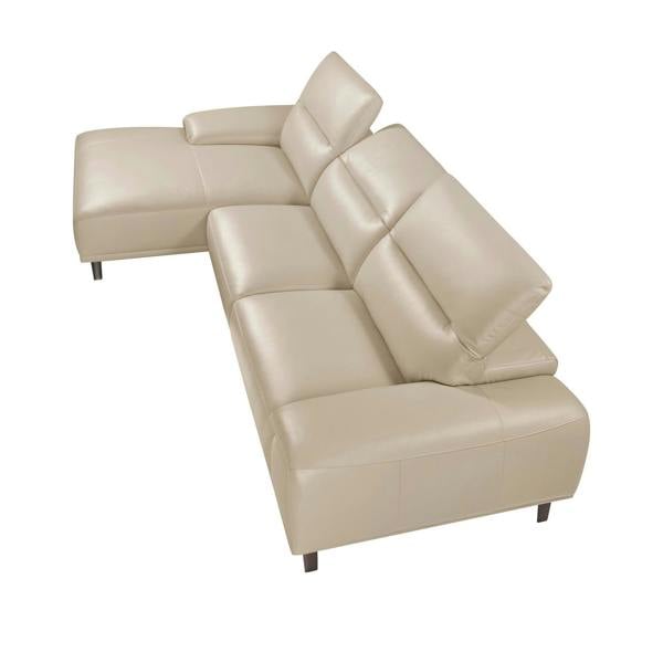 Angel Cerdá Corner sofa in taupe grey leather 6149/6150