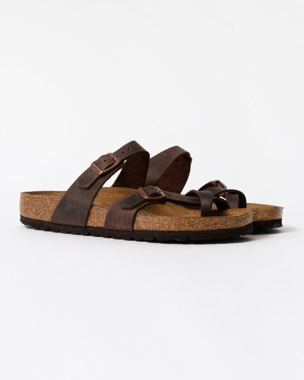 Birkenstock Mayari Oiled Nubuck Womens Sandals - Habana - CHO - Designer Womens Sandals