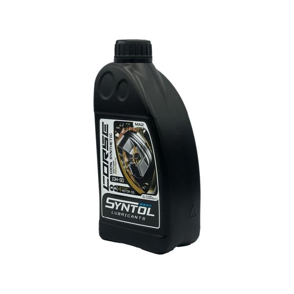 Syntol Corse 4T 10W-60 Fully Synthetic Motorcycle Engine Oil Jaso MA/MA2