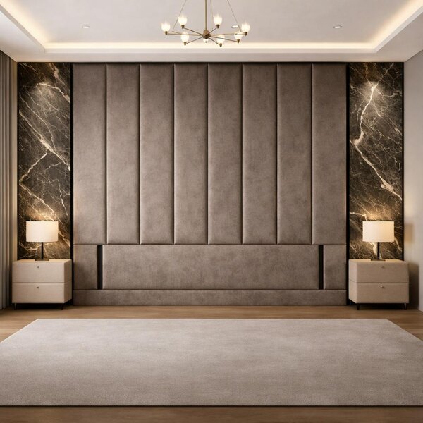 Great British Beds Serena Contrast piping Headboard