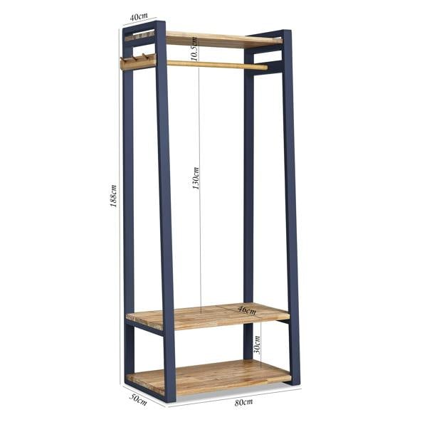 Statement Furniture Florence Open Wardrobe with Shelves