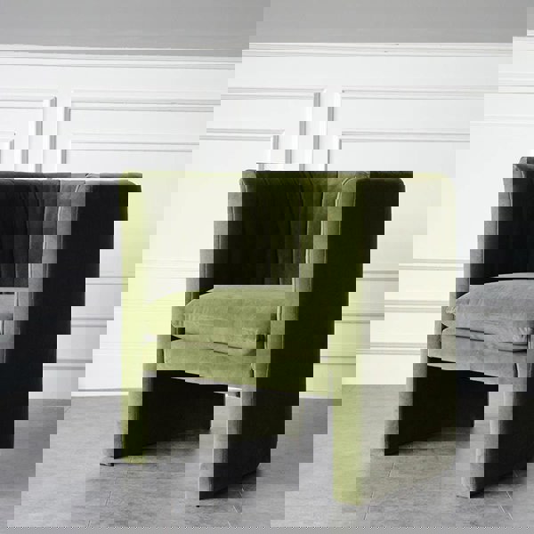 Edwick Armchair, Green Velvet-Weilai Concept-Weilai Concept
