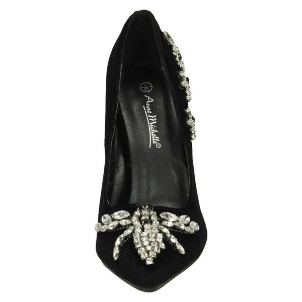 Anne Michelle Ladies Anne Michelle Dragonfly Jewel Trim Court Shoes