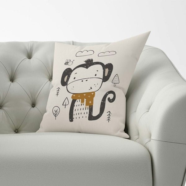 Warren Reed Single Monkey Forest Cushions