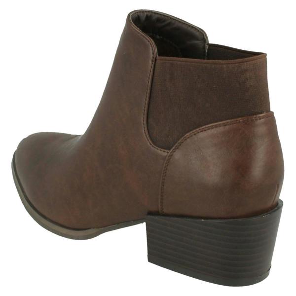 Spot On Ladies Spot On Heeled Ankle Boot